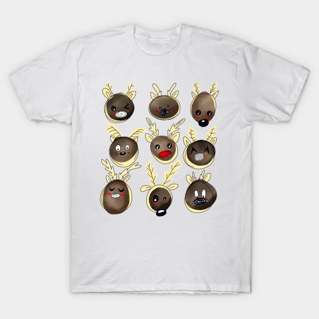 Nine Reindeer T-Shirt by missmann